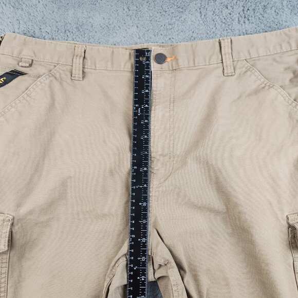 Ariat Shorts Men's 40 Khaki Tan M4 Rebar Relaxed Fit Cargo Casual Workwear 10" - Picture 6 of 12
